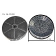Alapure Aktivkohlefilter geeignet für AEG MCFE21 / 9029801496 / 4055171138 / Typ 57 / Modell 57